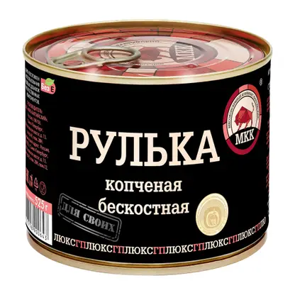 Изображение товара Рулька МКК Балтийский копченая без кости Люкс 525г