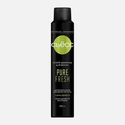 Сухой шампунь для волос Сьёсс Pure Fresh для жирной кожи головы 200мл