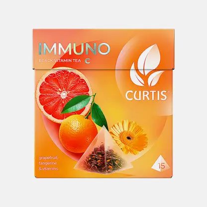 Чай черный Curtis Immuno ароматизированный среднелистовой 15пак