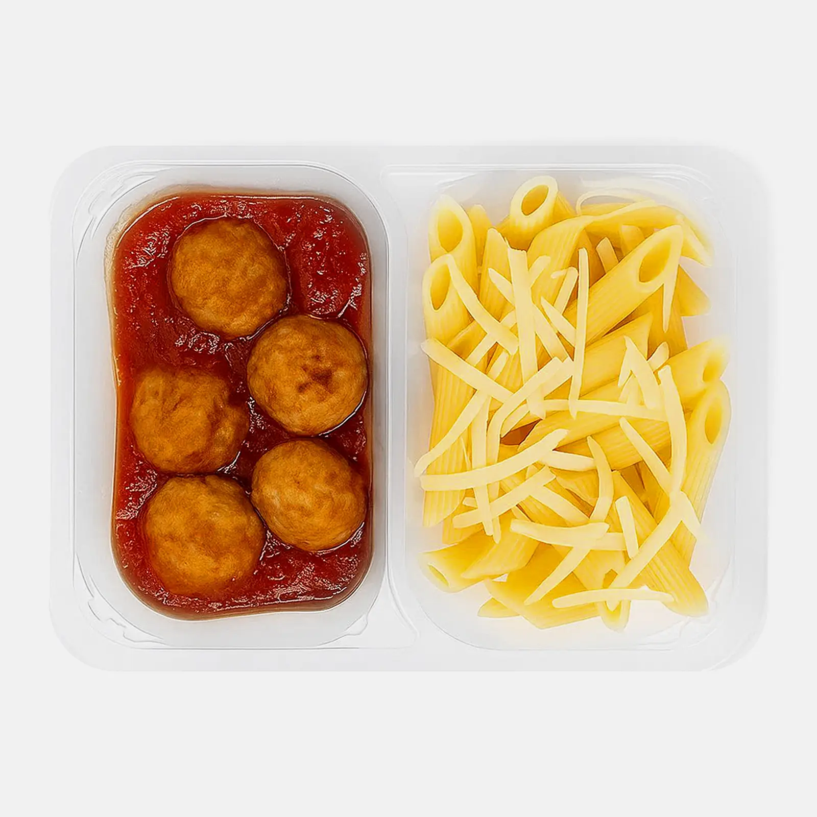 Изображение товара Пенне с митболами из индейки в томатном соусе 250 г