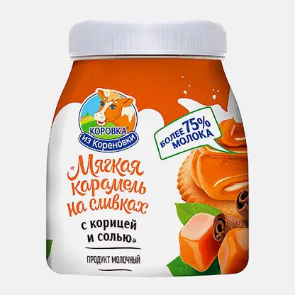 Мягкая карамель Коровка из Кореновки с корицей и солью 340г