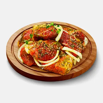 Шашлык из свинины в маринаде Французский сад