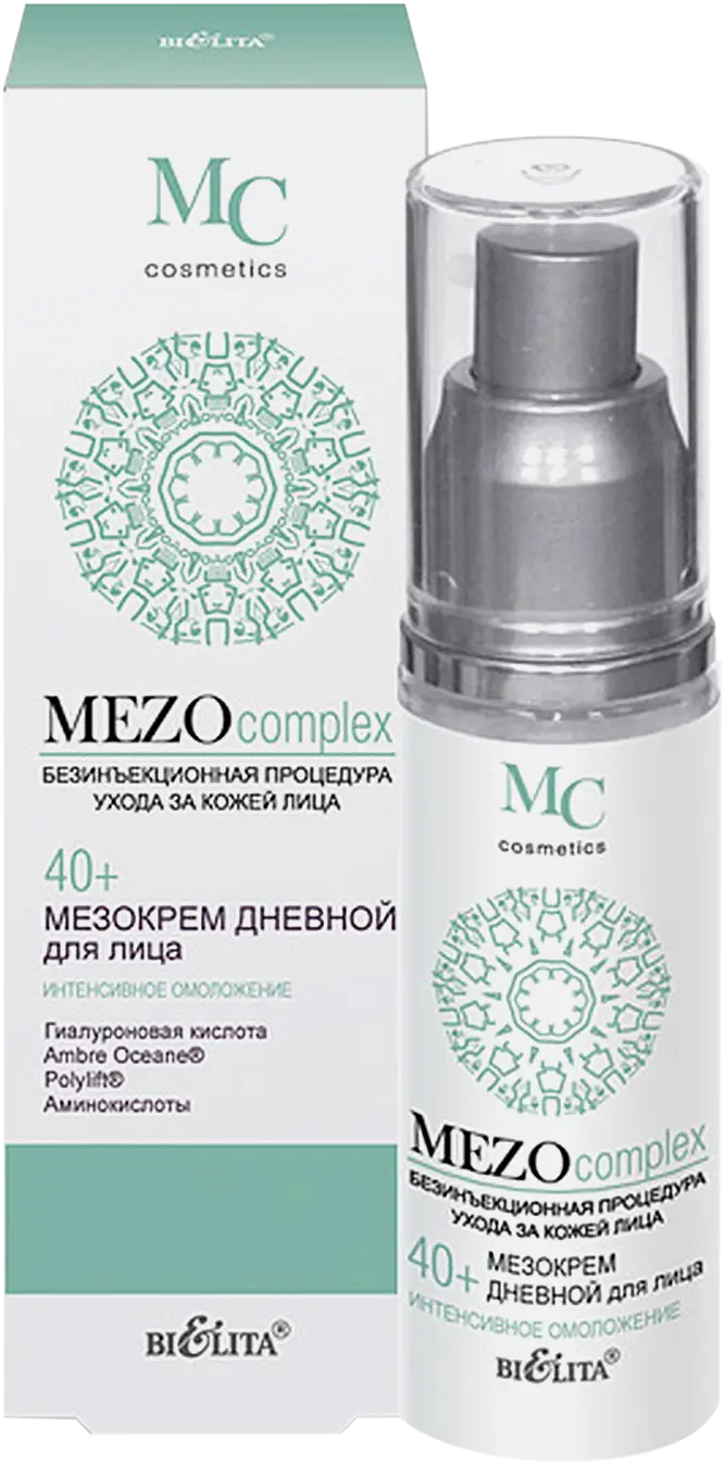 Крем для лица Mezocomplex дневной 40+ интенсивное омоложение 50мл Крем для лица Mezocomplex дневной 40+ интенсивное омоложение 50мл