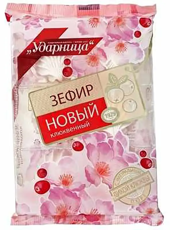 Изображение товара Зефир Ударница Новый клюквенный 160г