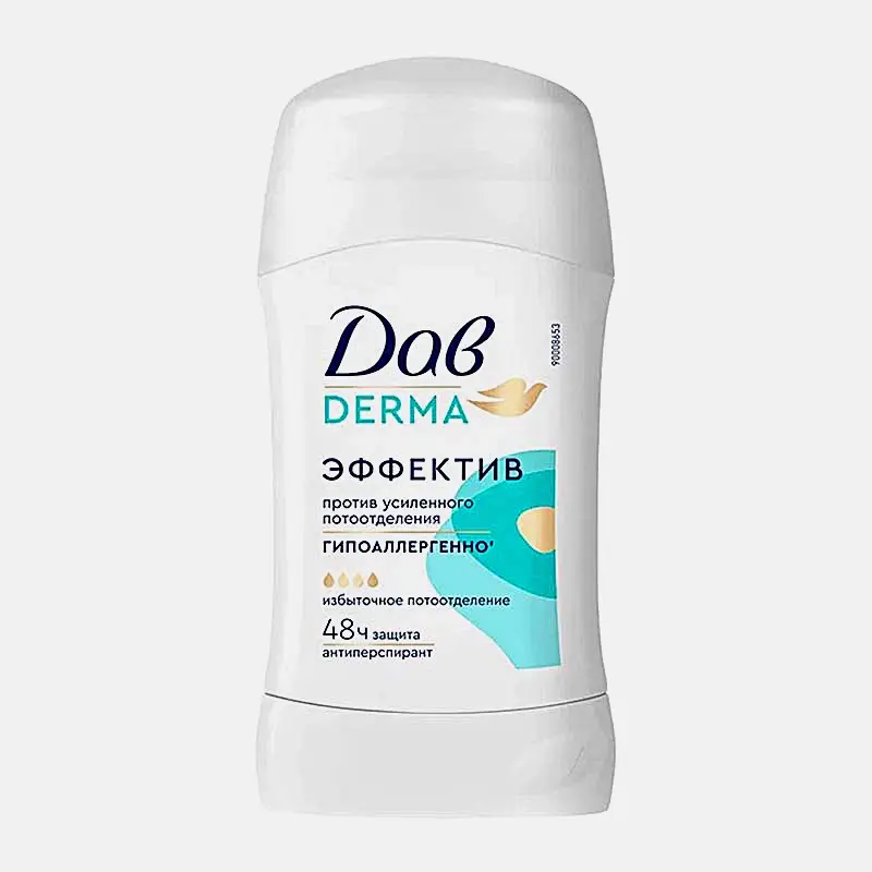 Гипоаллергенный антиперспирант-стик Дав Derma