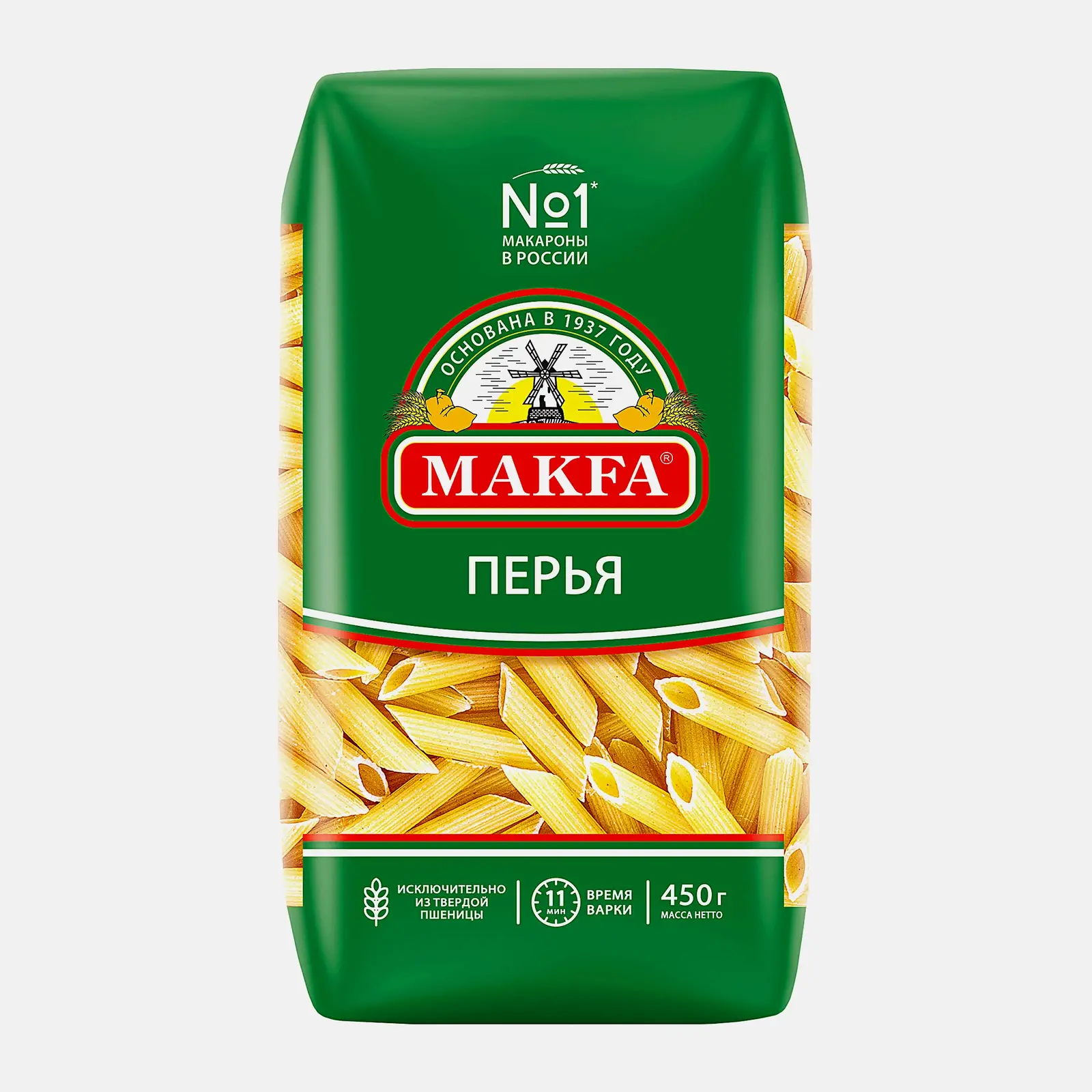 Изображение товара Макароны Makfa Перья 450 г из твердой пшеницы для вкусных блюд