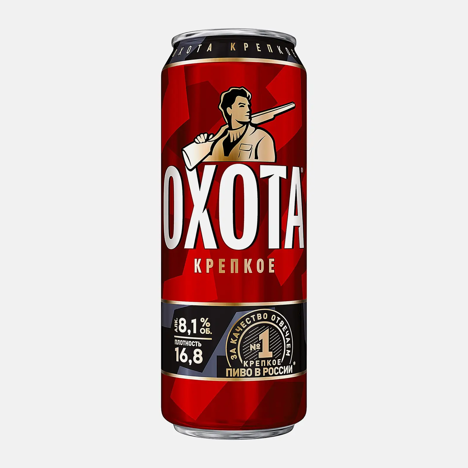 Изображение товара Пиво Охота крепкое светлое 8. 1% 430мл - насыщенный вкус и традиционное качество