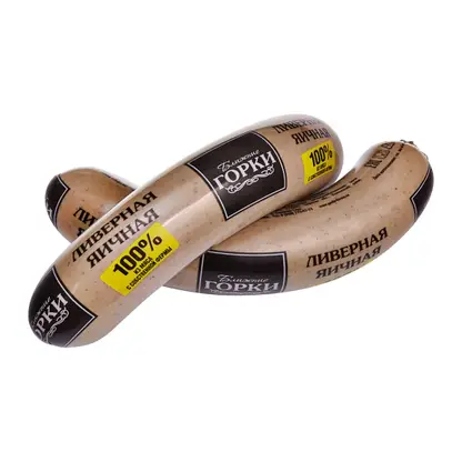 Изображение товара Колбаса Ближние горки Ливерная Яичная 300г