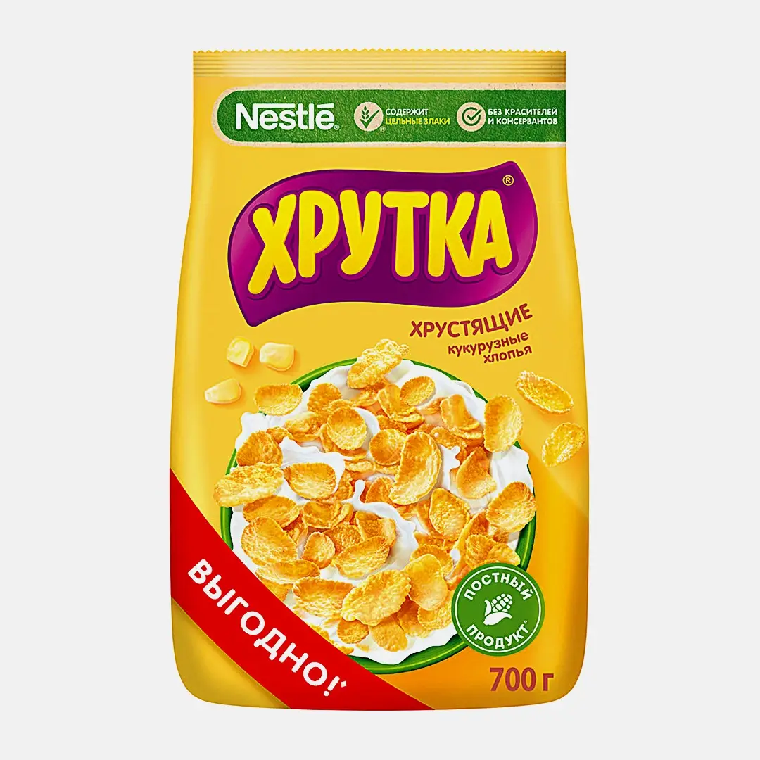 Хлопья Готовый завтрак Хрутка 700г