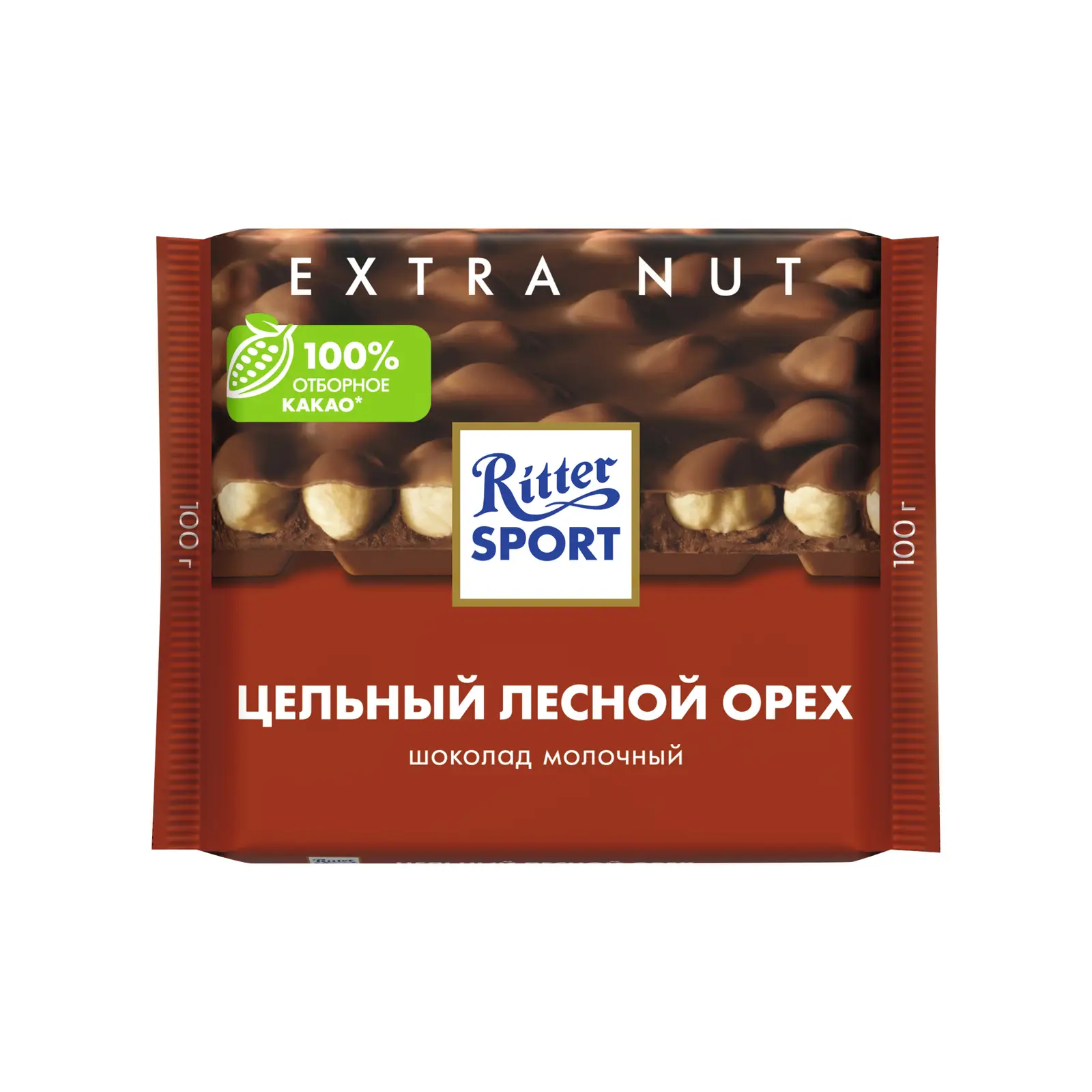 Шоколад Ritter Sport Молочный Цельный лесной орех 100г — в каталоге на  сайте сети Магнит | Краснодар