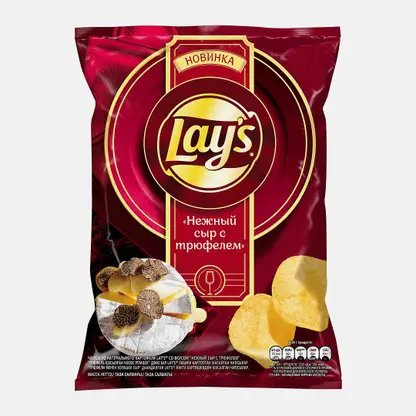 Чипсы со вкусом Нежный сыр с трюфелем Lays 93г