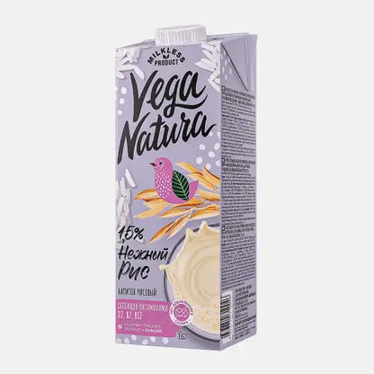 Напиток Vega Natura растительный Нежный рис 1л