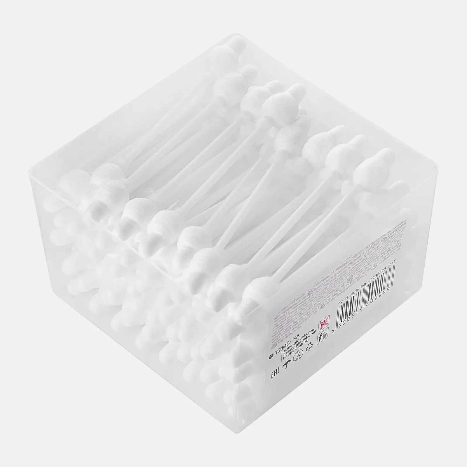 Ватные палочки Bella Baby Happy с экстрактом ромашки 56шт