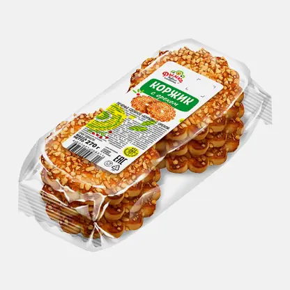 Печенье Коржик с орехом Дымка 270г