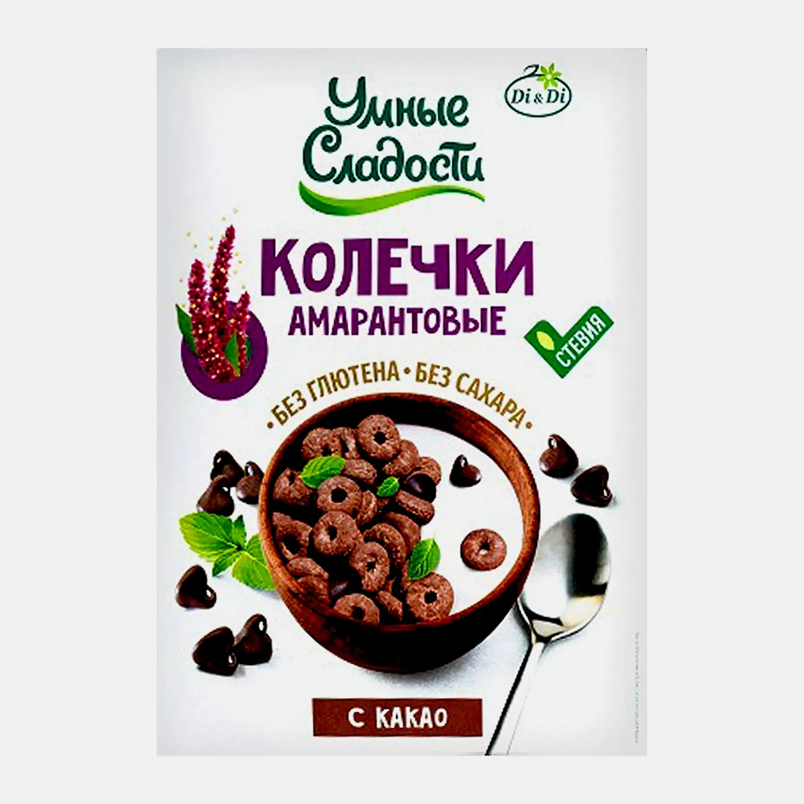 Изображение товара Колечки Di&Di Умные сладости амарантовые с какао 150г