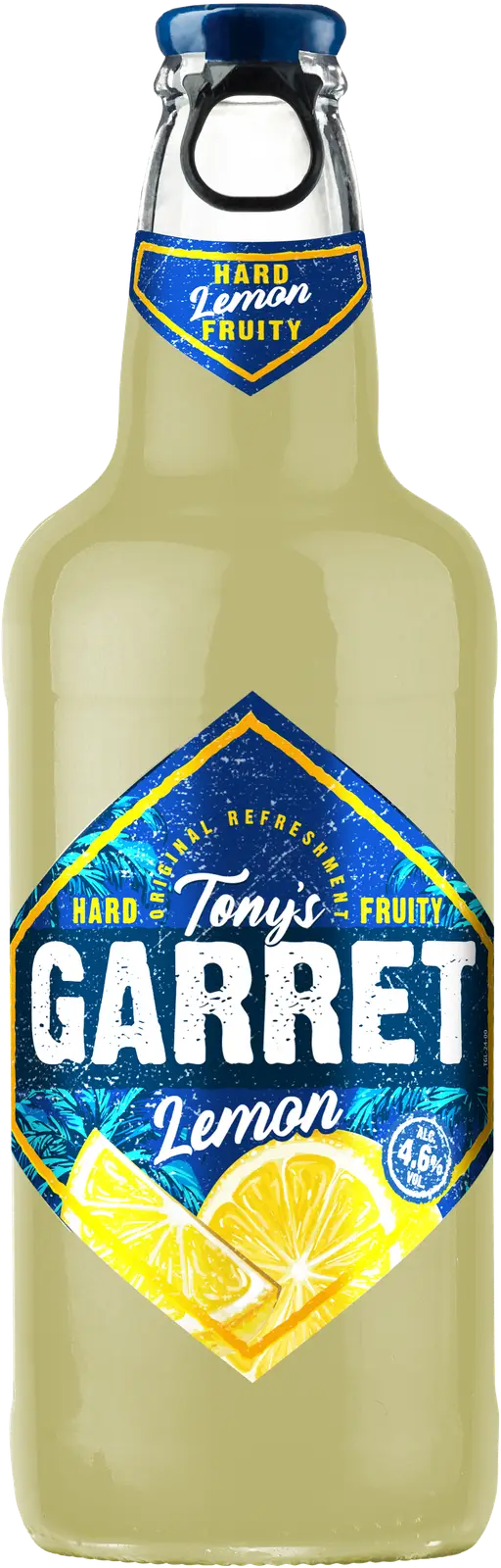 Изображение товара Пивной напиток Tonys Garret Hard Lemon 4.6% 400мл