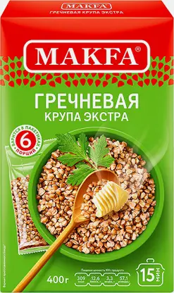 Крупа Makfa Гречневая 400г