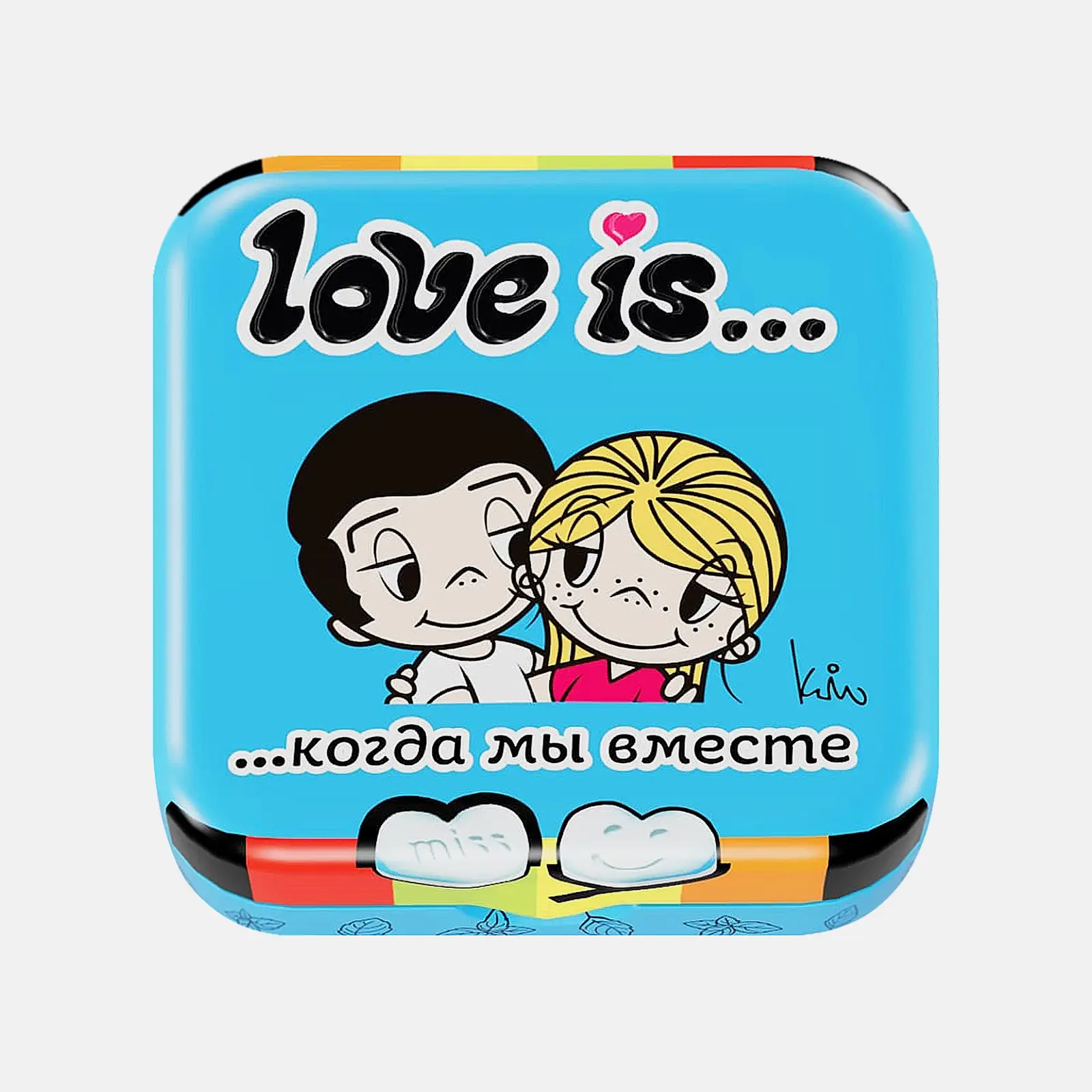 Освежающие конфеты в форме сердца Love Is 20г в ассортименте - фото 4