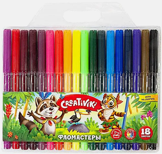 Фломастеры Creativiki 18 цветов