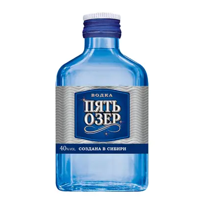 Водка Пять озер 40% 100мл