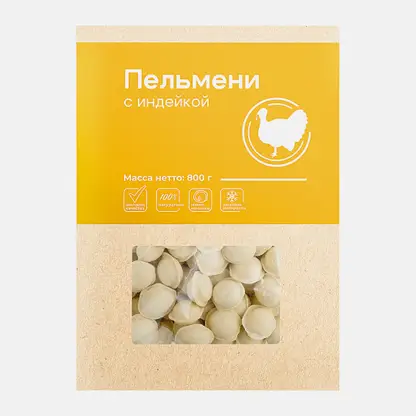 Пельмени Чистый состав с индейкой 800г