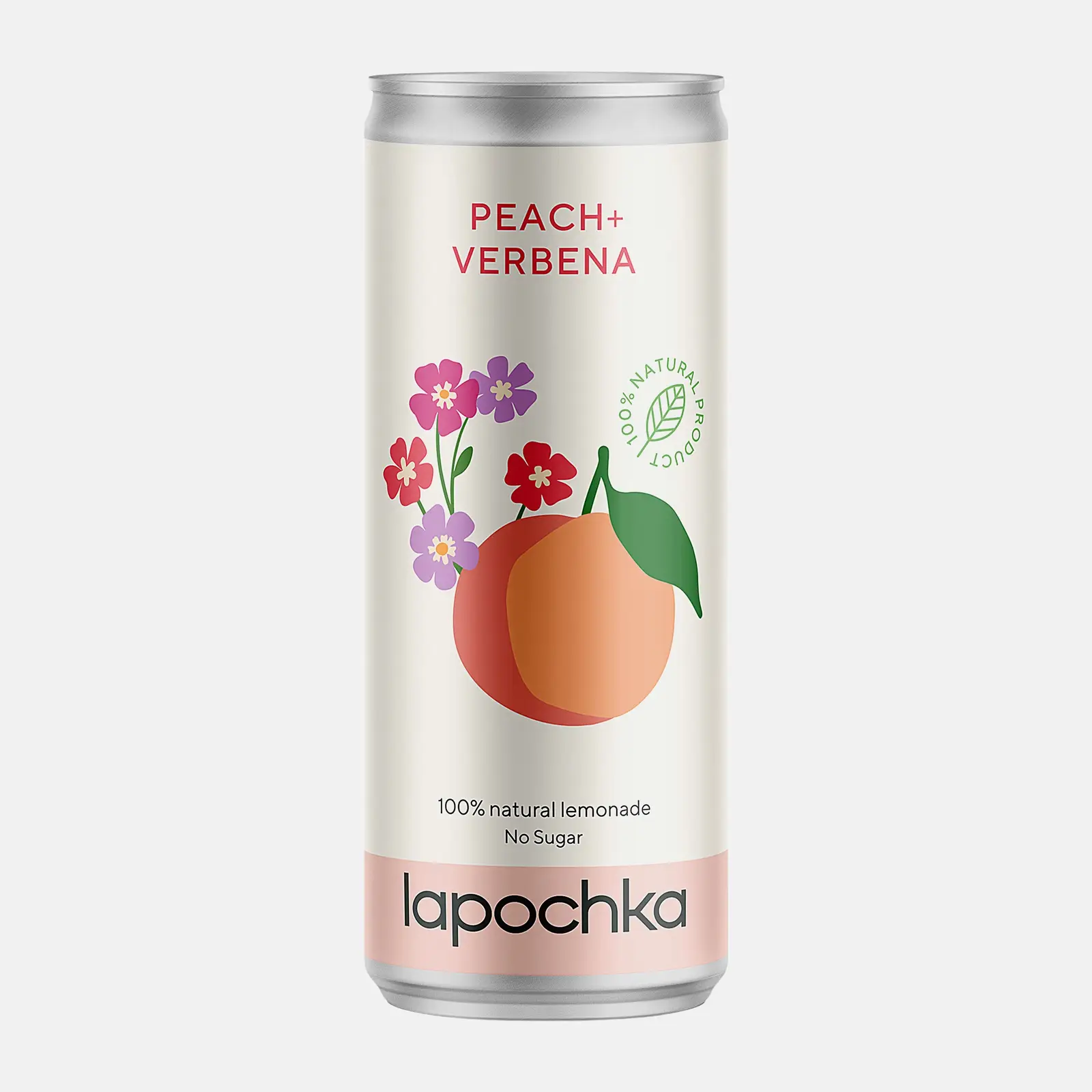 Изображение товара Газированный напиток Лапочка Персик-Вербена 330 мл жестяная банка