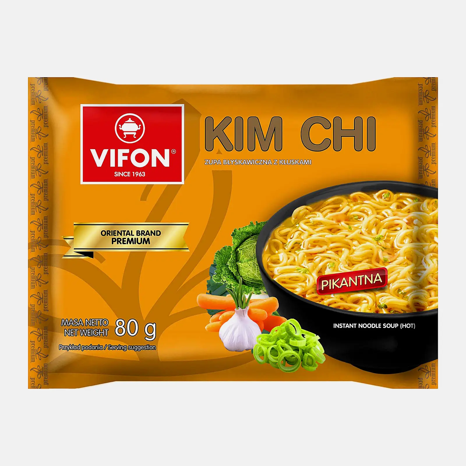 Лапша быстрого приготовления Vifon Kim Chi 80г Лапша быстрого приготовления Vifon Kim Chi 80г