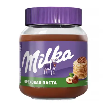 Изображение товара Ореховая паста с какао и фундуком Milka 350г вкусное и натуральное дополнение