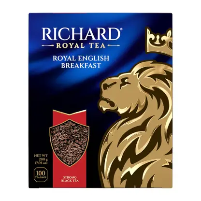 Изображение товара Черный чай Richard Royal English Breakfast 100 пакетов высокое качество