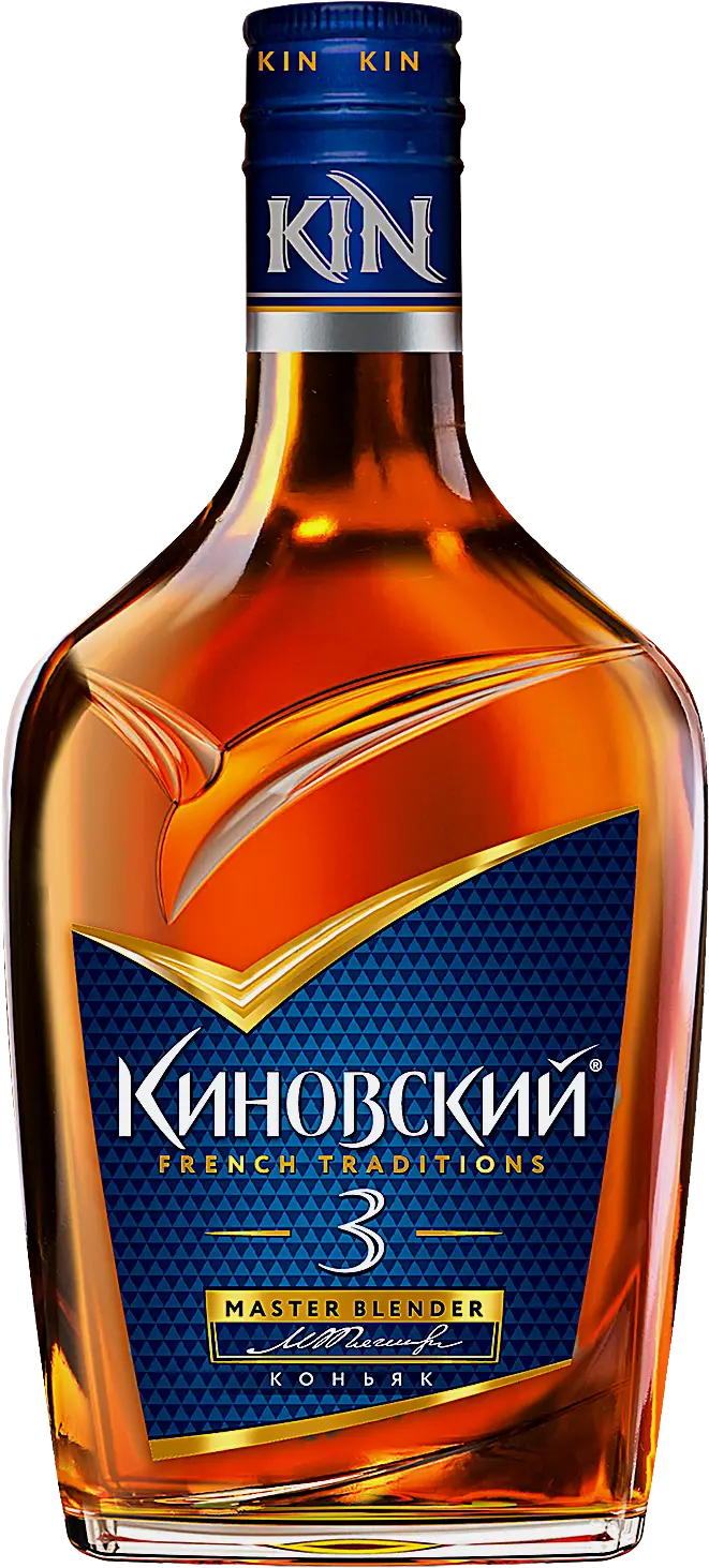 Изображение товара Коньяк Киновский 3 года 40% 250мл классический выдержанный напиток
