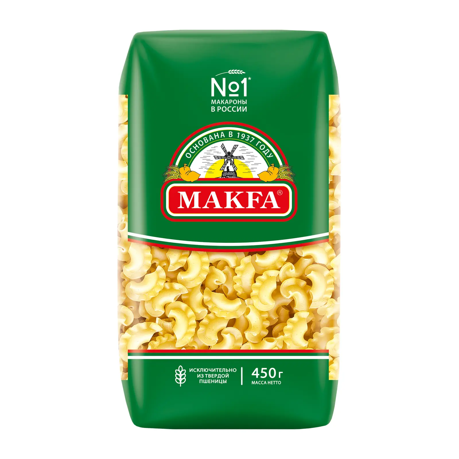 Макароны Makfa Петушиные гребешки 450г - Магнит-Продукты