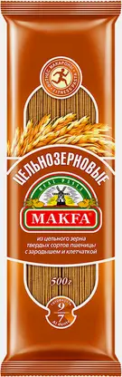 Макароны Makfa Спагетти цельнозерновые 500г