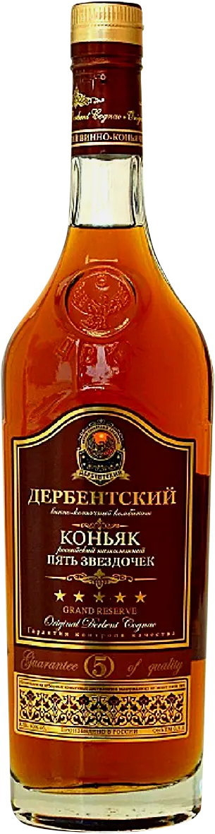 Изображение товара Российский пятилетний коньяк Дербентский ВКК 0.5л 40%