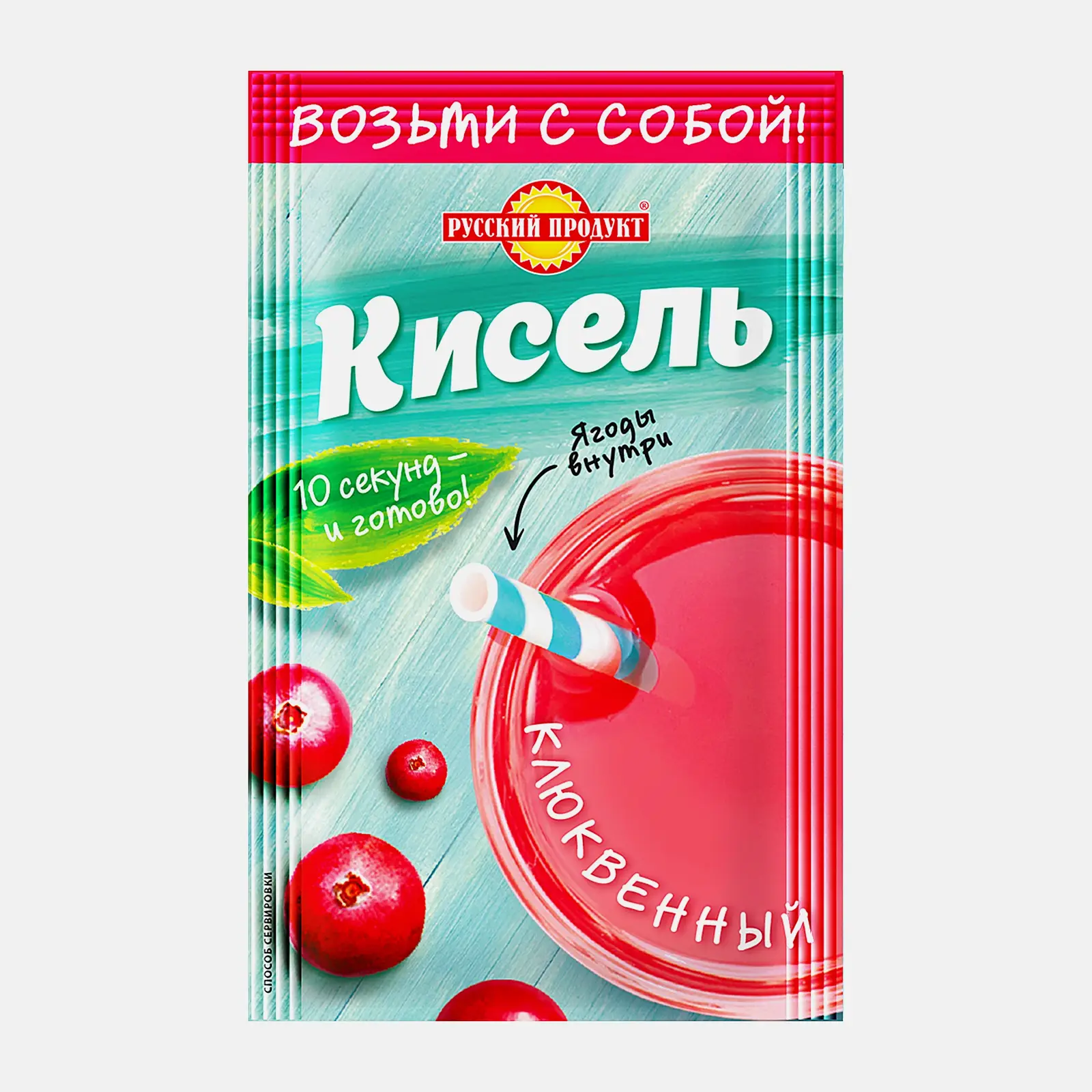 Изображение товара Кисель Русский продукт Клюквенный 25г