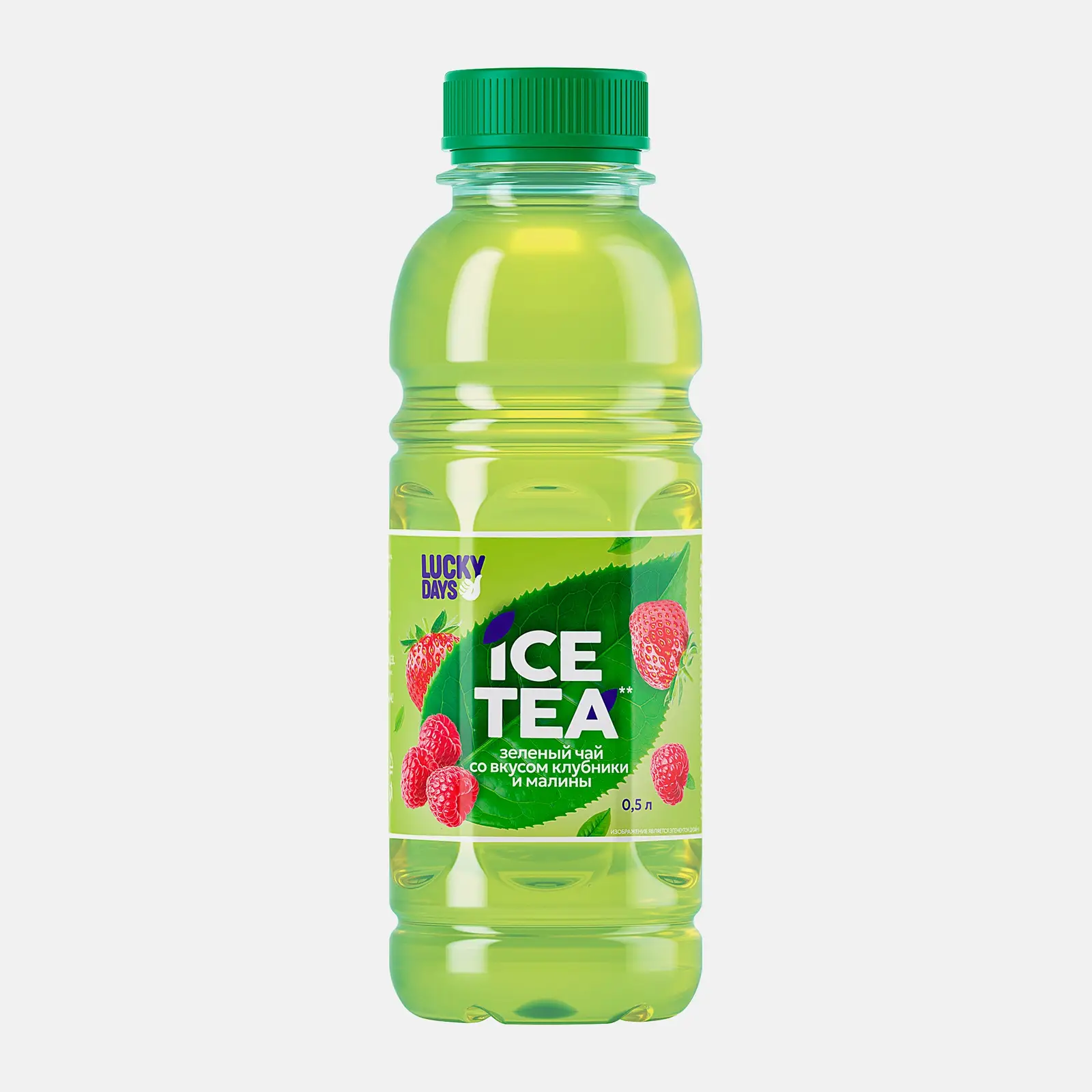 Изображение товара Напиток Lucky Days Чай зеленый холодный Клубника-малина 500мл