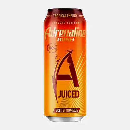 Напиток энергетический манго и тропические фрукты Adrenaline Rush Tropical Energy 449мл