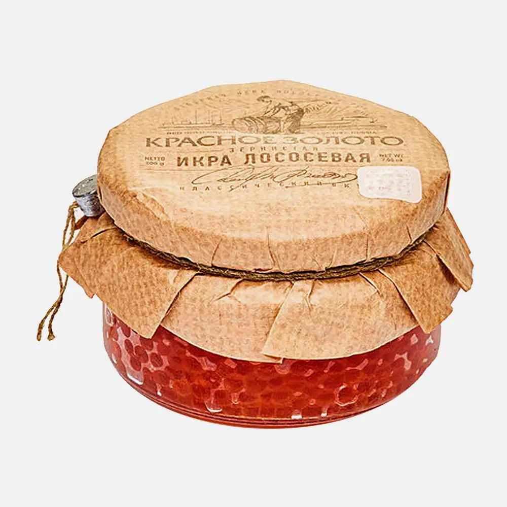 Изображение товара Икра лососевая красная Красное золото 200г