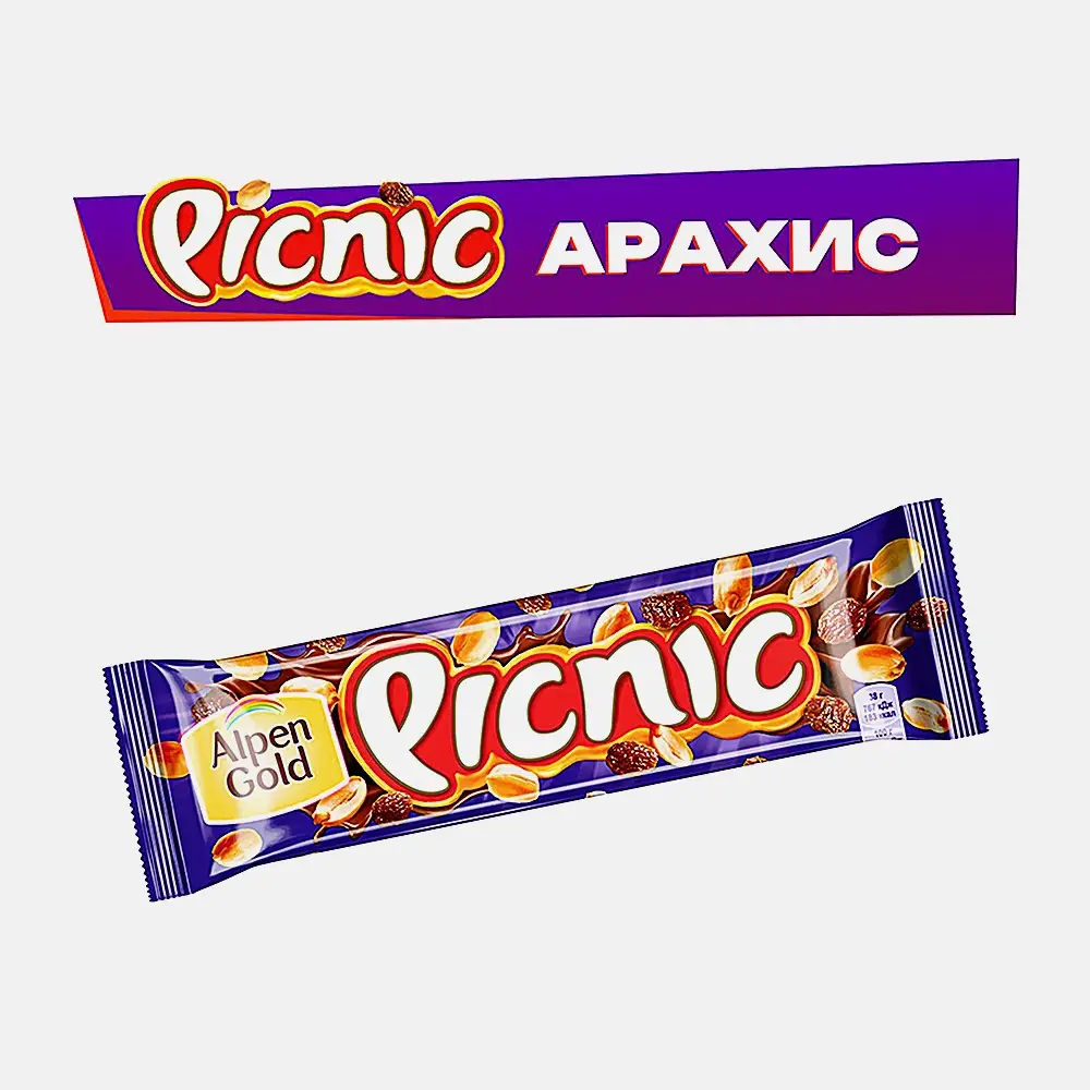 Шоколадный батончик Picnic 38г