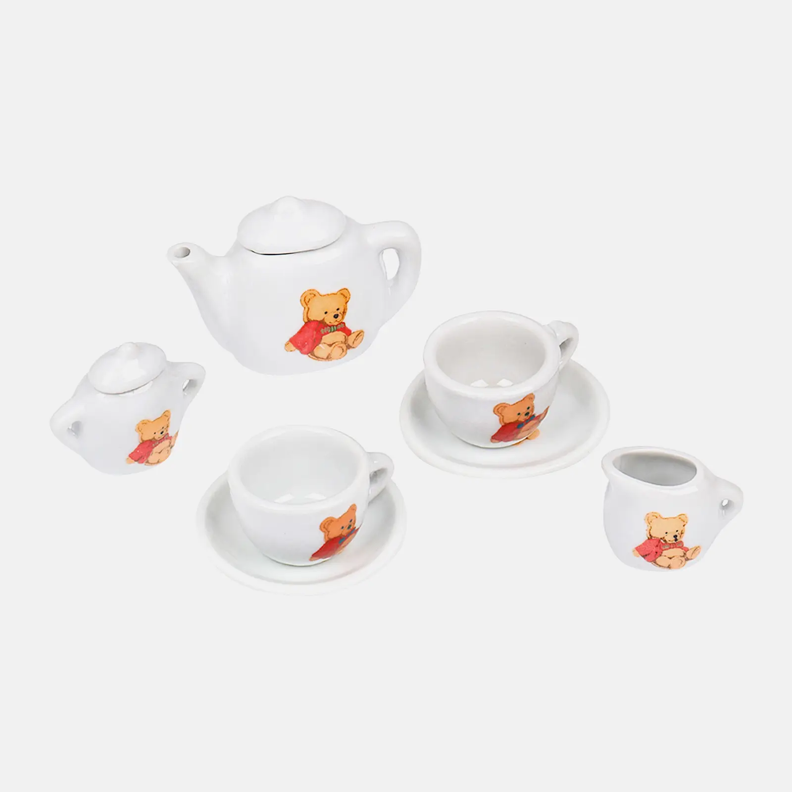 Игровой набор керамической посуды для чаепития 180г 17.5*11.5*3.5см в ассортименте - фото 8