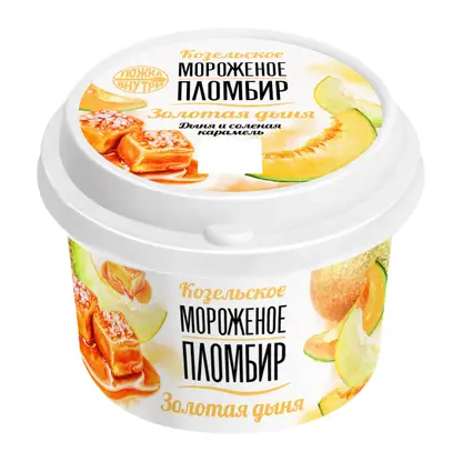 Изображение товара Мороженое в стаканчике Дыня-Карамель Козельское 12% 125г