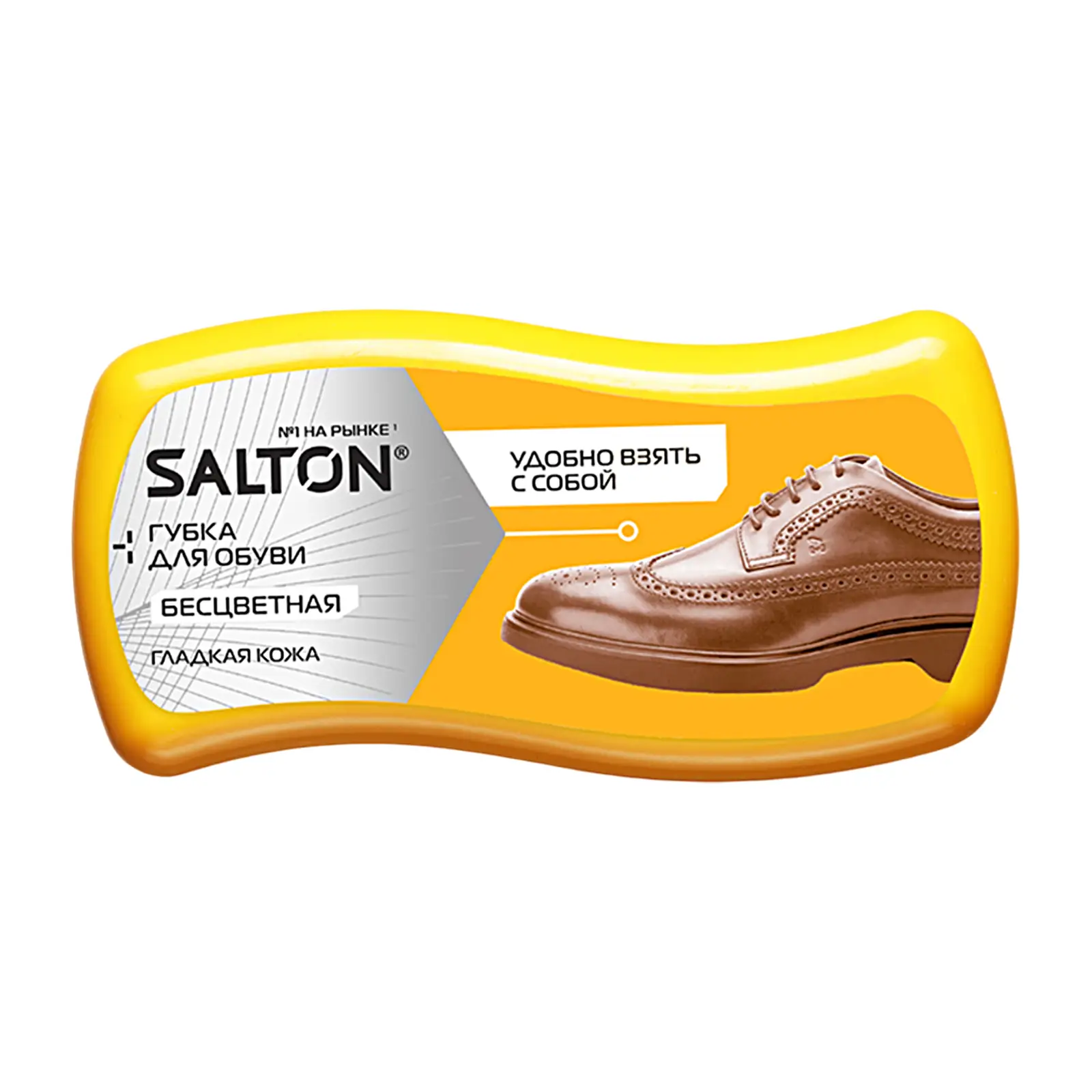 Губка для обуви Salton Волна для гладкой кожи мини бесцветная