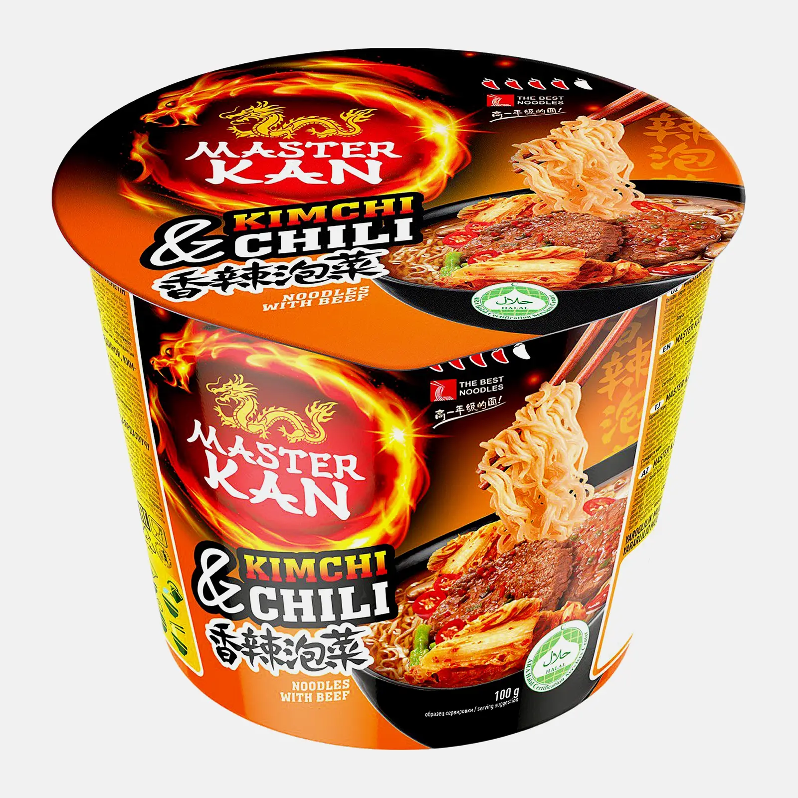 Изображение товара Лапша Мастер Кан Говядина кимчи чили 100 г