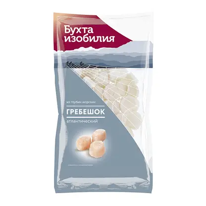 Изображение товара Филе гребешка Бухта изобилия свежемороженое 250г