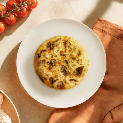 Изображение товара Жюльен грибной с мясом птицы М Кухня 150г быстроразогреваемое готовое блюдо