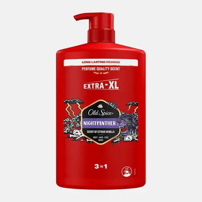 Гель для душа + Шампунь Набор Old Spice Nightpanther 1л