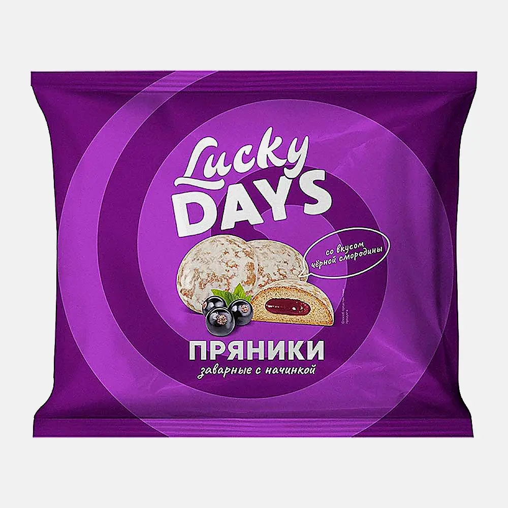 Пряники черная смородина Lucky Days 300г