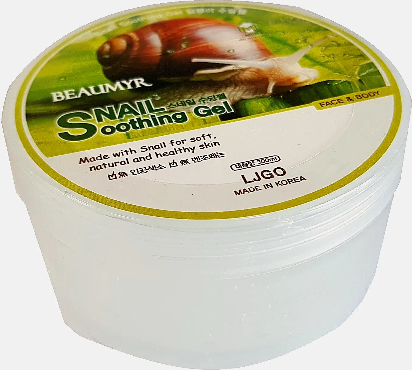 Гель для лица и тела Beaumyr Snail Soothing Gel с муцином улитки 300мл Гель для лица и тела Beaumyr Snail Soothing Gel с муцином улитки 300мл