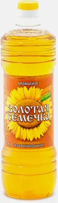 Масло подсолнечное Золотая семечка Ароматное 1л