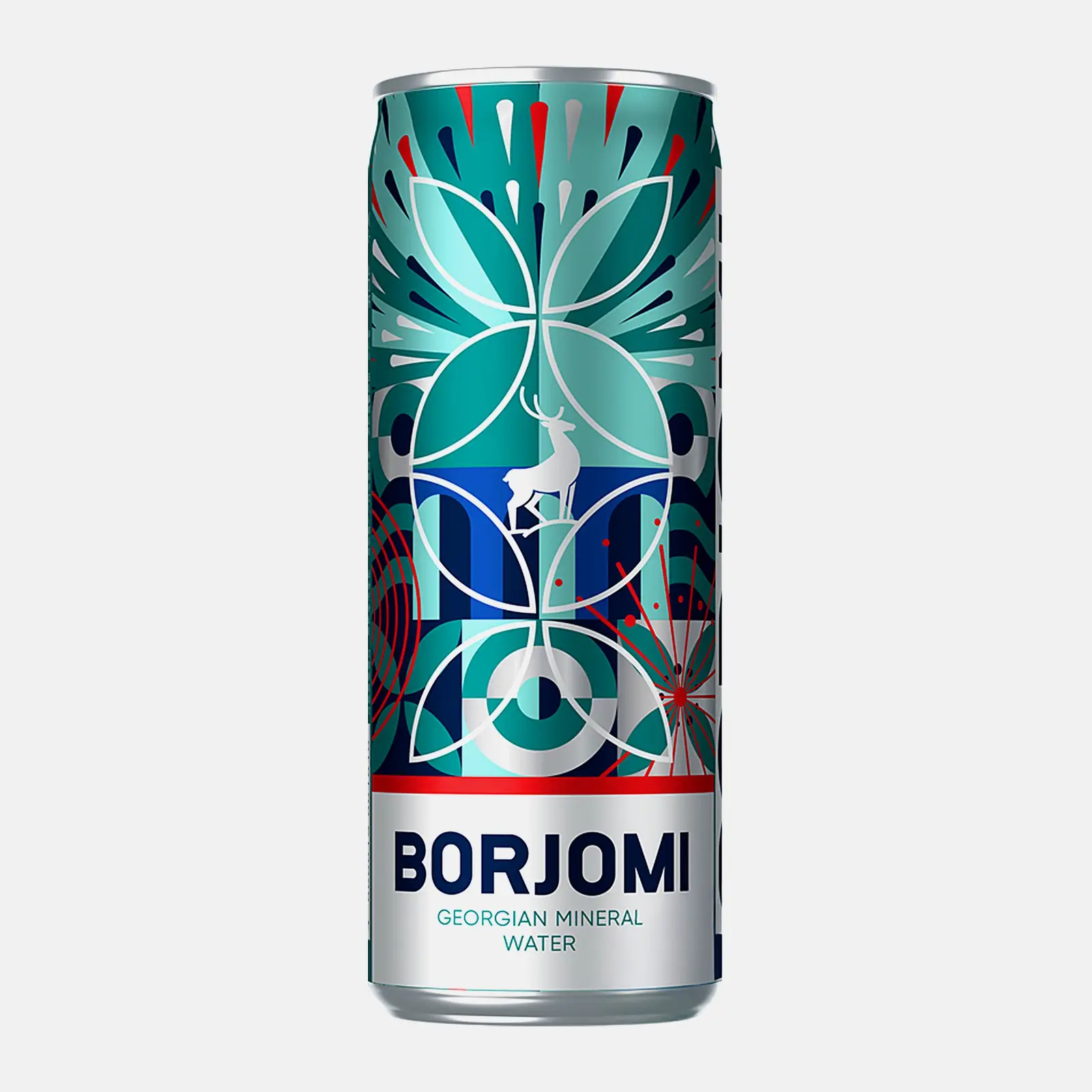 Изображение товара Минеральная газированная вода Borjomi 0.33 л алюминиевая банка