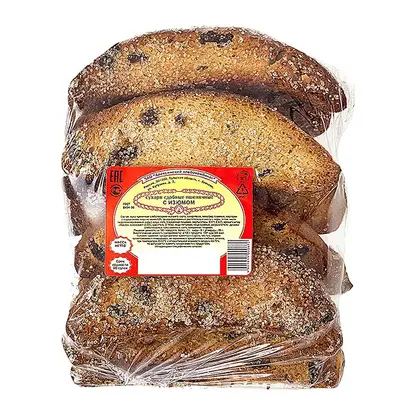Изображение товара Сухари с изюмом 350 г Тульский ХК натуральные сладкие вкусные